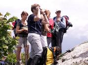 Arrive sur le rocher du Guet