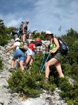Monte de Seres vers les crtes
