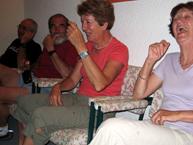 Fou rire gnral pendant le toast de Chantal