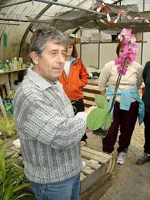 Visite des serres d'orchides