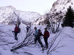 Chantal, Noelle et Anne Marie dans la dernire monte